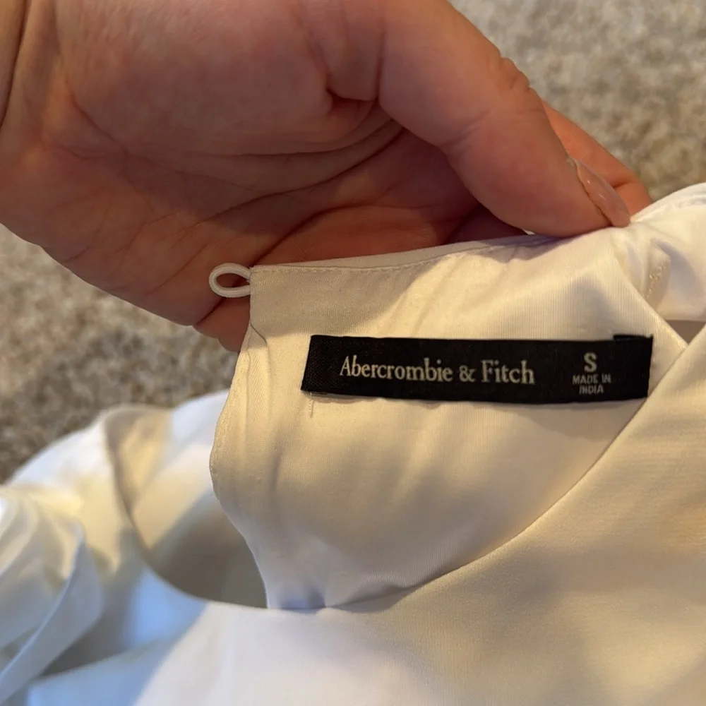 Abercrombie & Fitch White Two-Piece Ruffle Dress Set - Picture 5 of 6